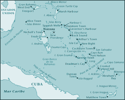 mapa de Antillas Holandesas